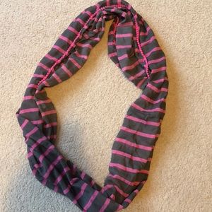 Pink & Gray Infinity Scarf